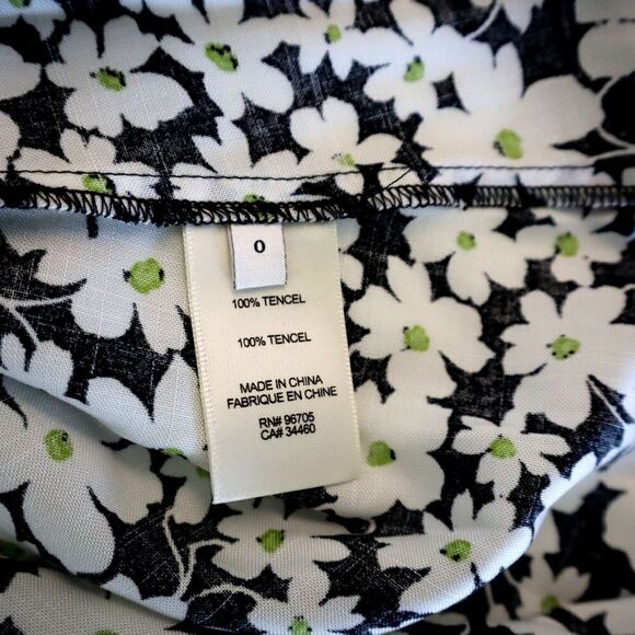 Rebecca Taylor 722953D133 Women's Sz 0 Paige Floral Print Long Sleeve Dress - Picture 15 of 16